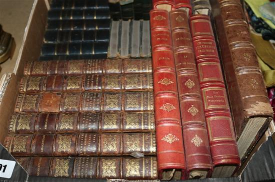 Collection of leather bound books